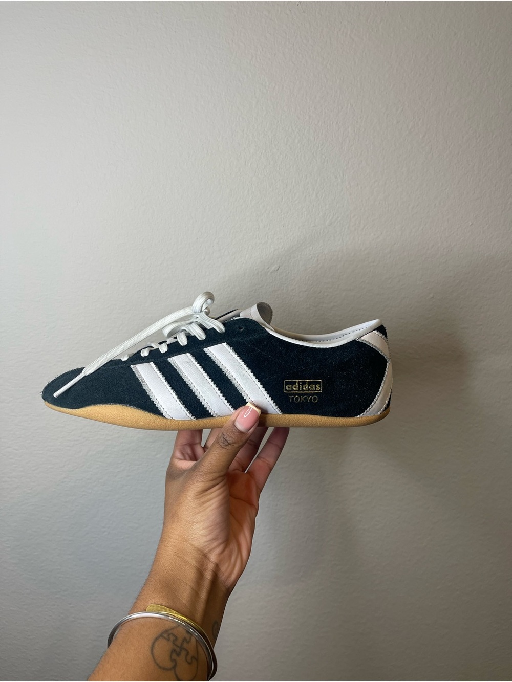 adidas Tokyo Black & White Low-Profile Sneakers - Picture 6 of 16
